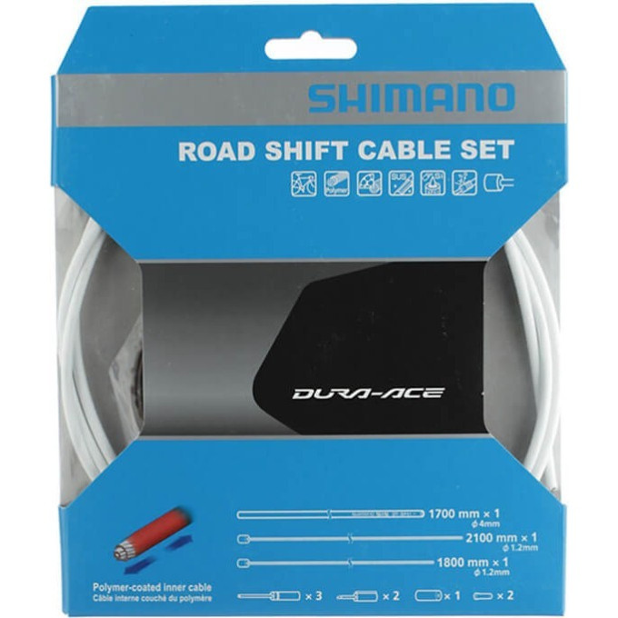 Трос+оплетка переключения SHIMANO OT-SP41, шоссе, полимерн. Покр., 1700мм Y63Z98920
